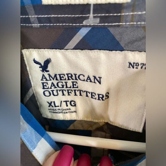 American‎ eagle long sleeve button down - Picture 4 of 6